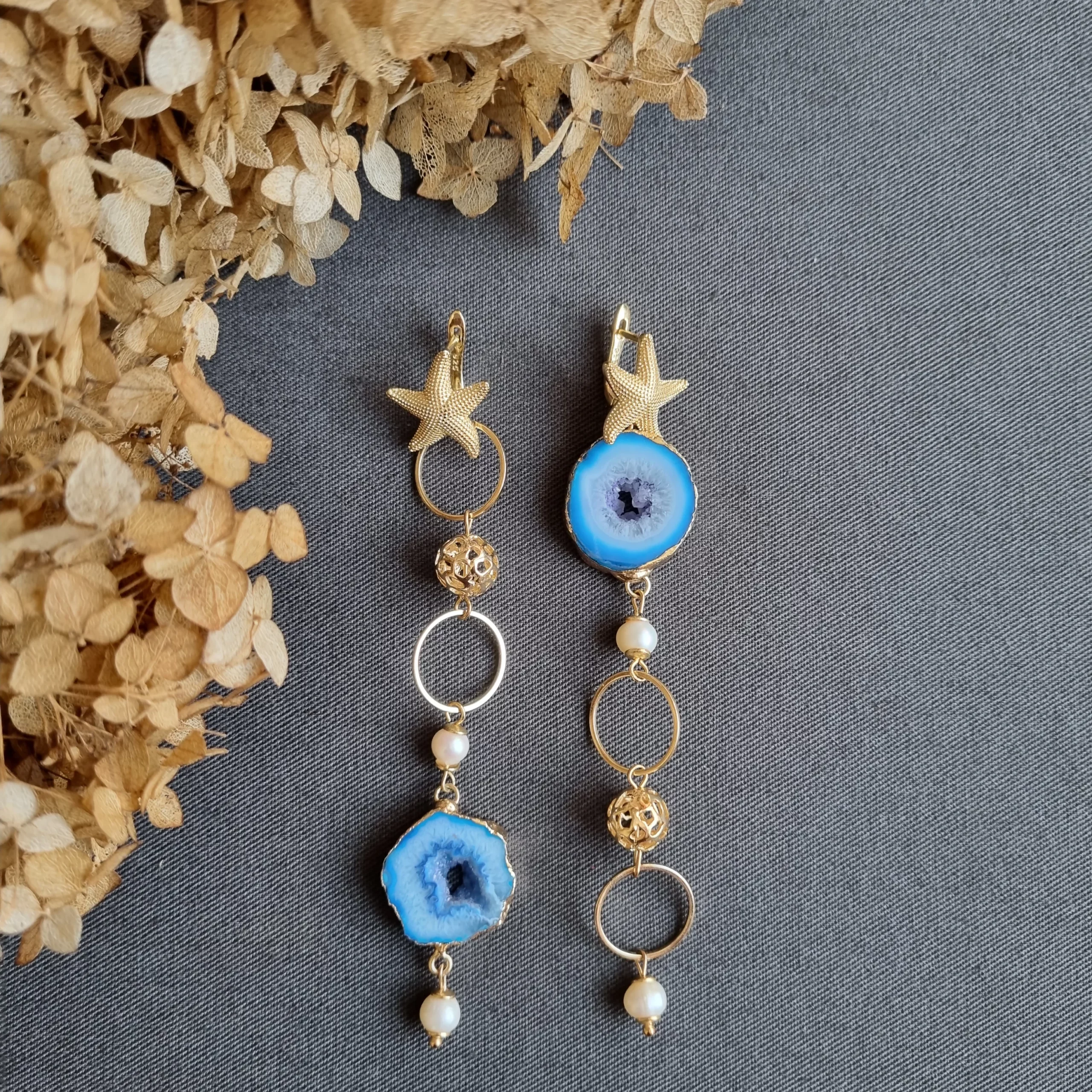 Серьги «Морской бриз»