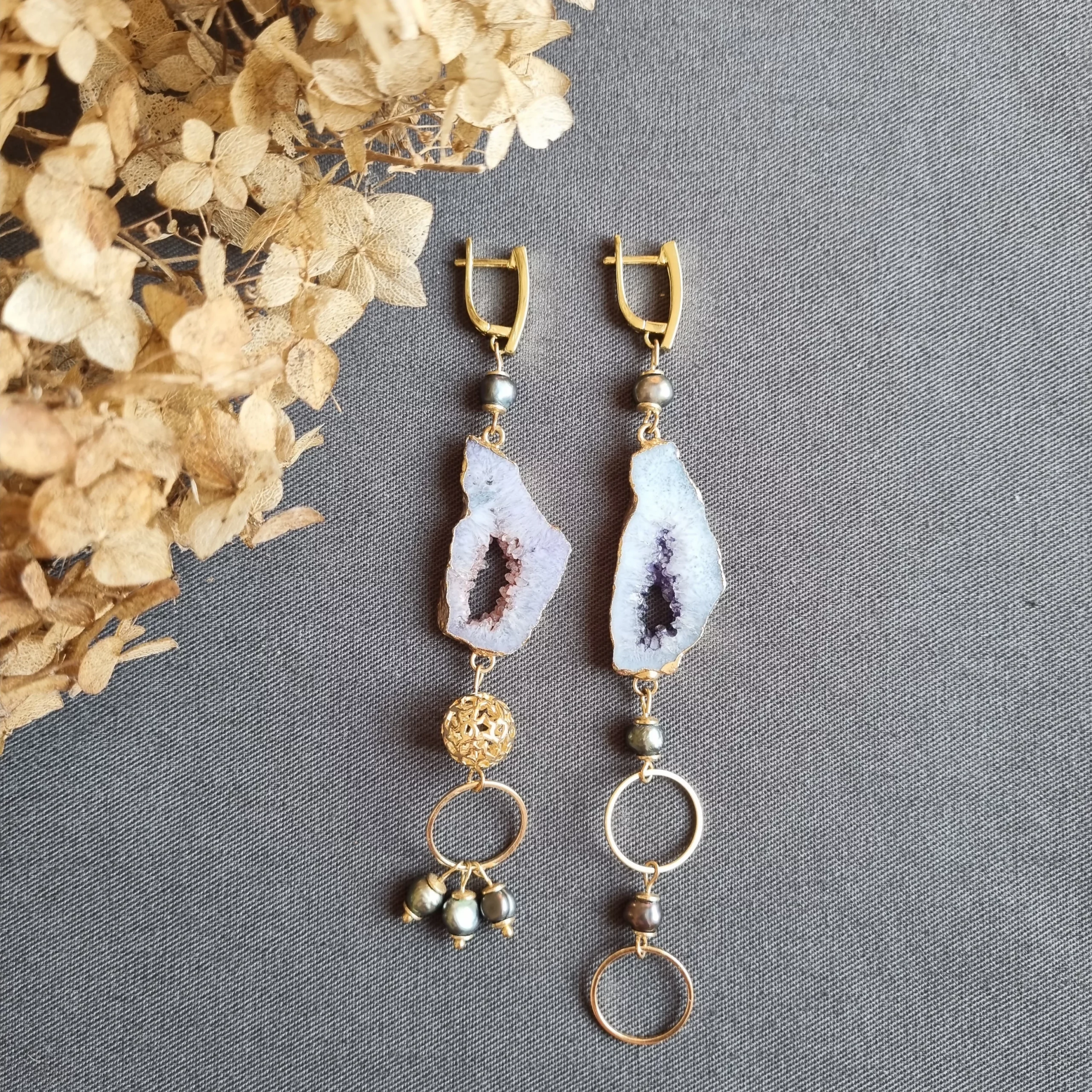 Серьги «Сиреневый туман»