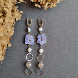 Серьги «Сиреневый закат»